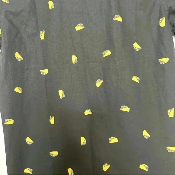 Molokai Surf  Co Taco Shirt Button-Down Black & Yellow NWT Size Large - Picture 15 of 16